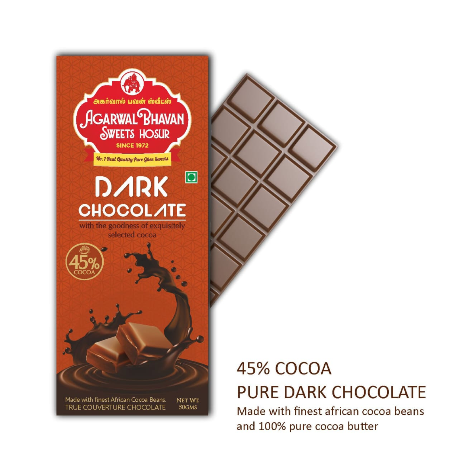 Dark Chocolate(45% Cocoa)